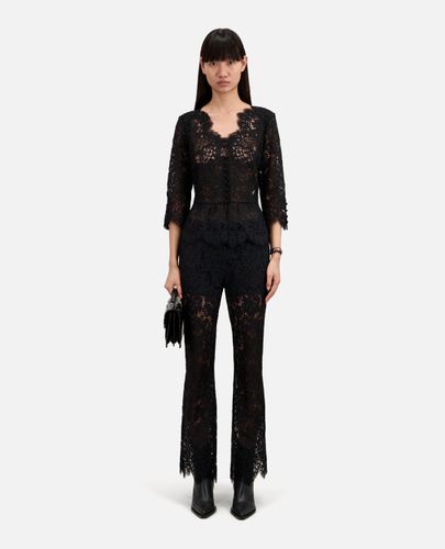 Pantalon Noir En Dentelle - The Kooples - Modalova