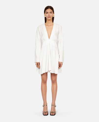 Robe Courte Blanche Jacquard Baroque - The Kooples - Modalova