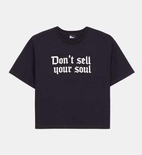 T-shirt Noir Avec Sérigraphie Don't Sell Your Soul - The Kooples - Modalova