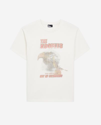 T-shirt Écru Avec Sérigraphie Eagle - The Kooples - Modalova