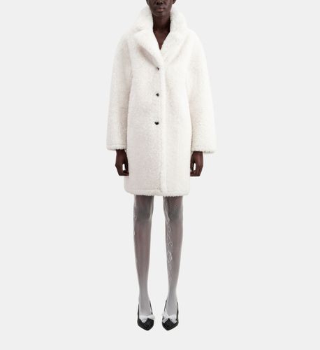 Manteau Écru Long Imitation Fourrure - The Kooples - Modalova