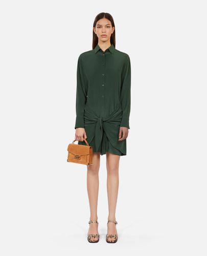 Robe Chemise Verte Courte Avec Nœud - The Kooples - Modalova