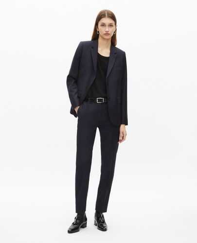 Veste De Costume Laine Bleu Marine - The Kooples - Modalova