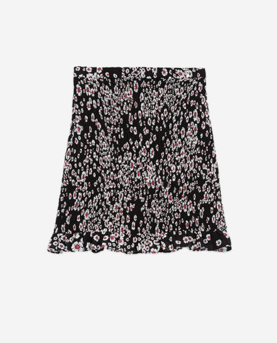 Jupe Courte Fleurie Noir - The Kooples - Modalova