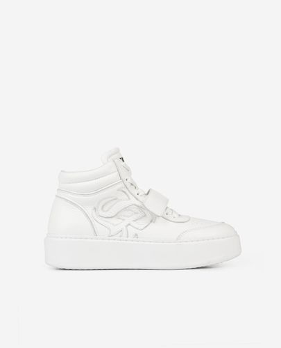 Baskets Montantes En Cuir Blanc - The Kooples - Modalova