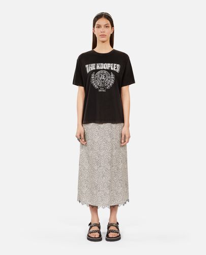 T-shirt Gris Avec Sérigraphie Blason - The Kooples - Modalova