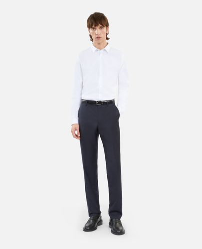 Pantalon De Costume En Laine Bleu Marine - The Kooples - Modalova