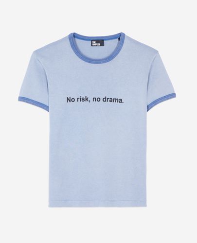 T-shirt Blanc Sérigraphie No Risk - The Kooples - Modalova