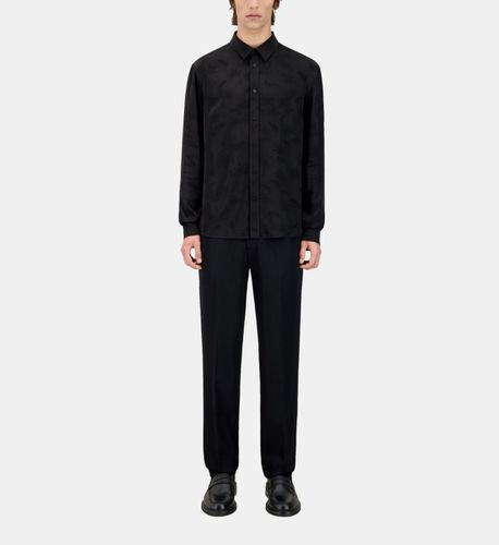 Chemise Jacquard Noire À Palmiers - The Kooples - Modalova