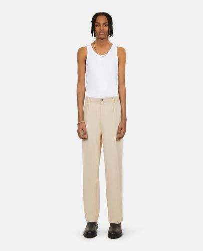 Pantalon En Coton Et Lin Avec Pinces - The Kooples - Modalova