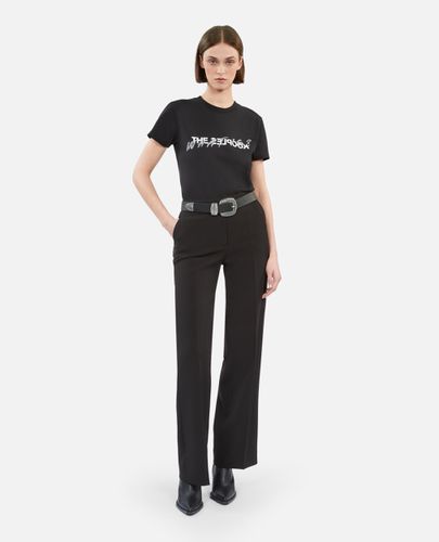 Pantalon Tailleur Noir En Crêpe - The Kooples - Modalova