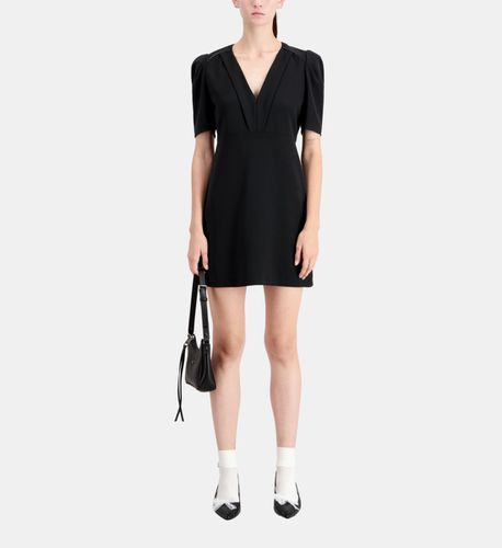 Robe Courte Noire En Crêpe - The Kooples - Modalova