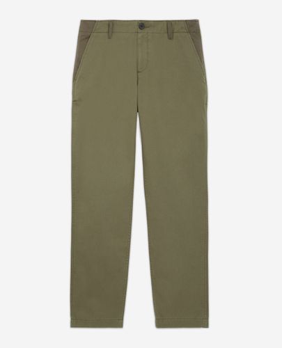 Pantalon Droit Patchwork Kaki - The Kooples - Modalova