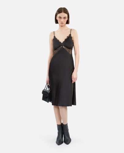 Robe Nuisette Courte Noire En Soie - The Kooples - Modalova