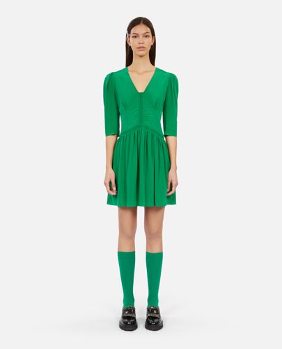 Robe Courte Verte Avec Fronces - The Kooples - Modalova