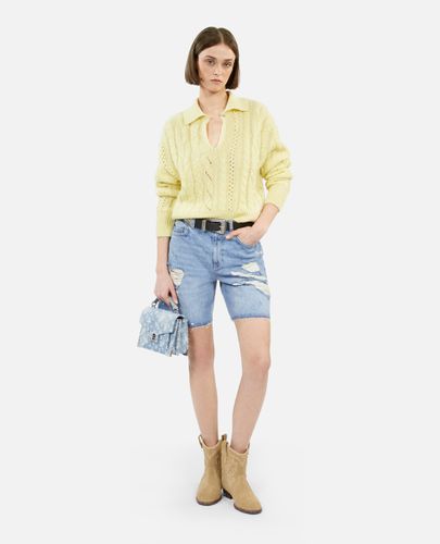 Pull Jaune En Laine Mélangée - The Kooples - Modalova