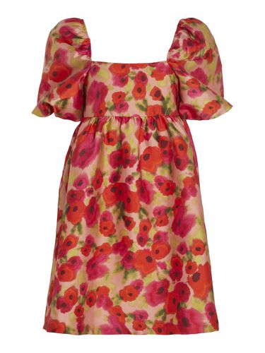 Babydoll À Fleurs Mini-robe - Vila - Modalova