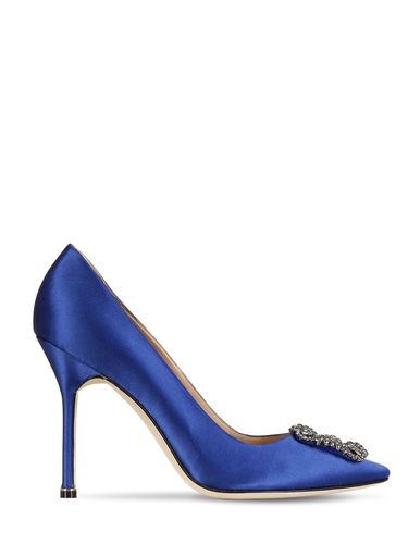 Escarpins En Satin Hangisi 105 Mm - MANOLO BLAHNIK - Modalova