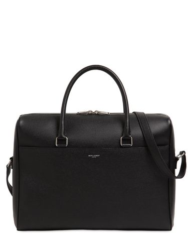 Attaché-case En Cuir Grainé - SAINT LAURENT - Modalova