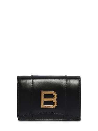 Porte-monnaie Mini En Cuir Lisse Hourglass - BALENCIAGA - Modalova