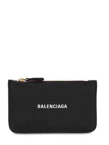 Porte-cartes En Cuir Grainé Avec Fermeture Éclair - BALENCIAGA - Modalova