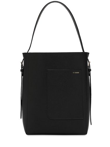 Sac Cabas Moyen En Cuir Grainé Souple - VALEXTRA - Modalova