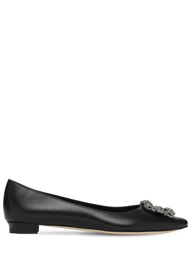 Ballerines En Cuir Hangisi 10 Mm - MANOLO BLAHNIK - Modalova