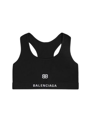 Brassière De Sport En Jersey De Coton - BALENCIAGA - Modalova