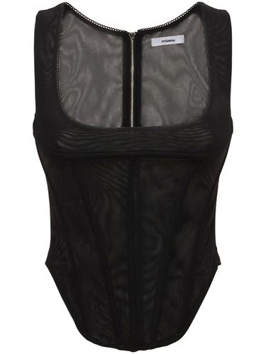 Haut Corset En Mesh Stretch Campbell - MIAOU - Modalova