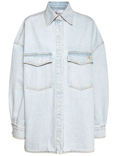 Surchemise En Denim De Coton À Logo - THE ATTICO - Modalova