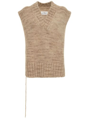 Pull Sans Manches En Maille D'alpaga Mélangé - MAISON MARGIELA - Modalova