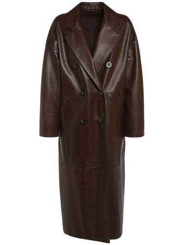 Manteau Long En Cuir À Double Boutonnage Ussuri - MAX MARA - Modalova