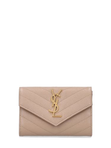 Petit Portefeuille En Cuir Cassandre - SAINT LAURENT - Modalova