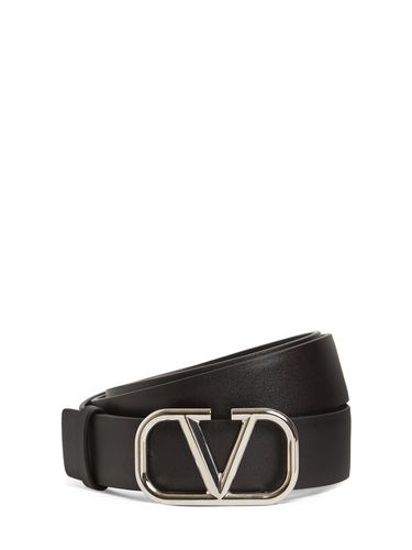 Ceinture En Cuir À Logo 30 Mm - VALENTINO GARAVANI - Modalova