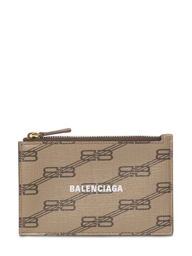 Porte-cartes En Toile Enduite - BALENCIAGA - Modalova