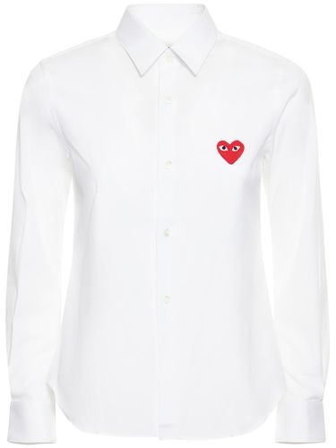 Chemise En Coton À Logo - COMME DES GARÇONS PLAY - Modalova