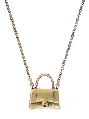 Collier En Laiton À Pendentif Sac - BALENCIAGA - Modalova