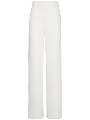 Pantalon Ample En Cady De Soie Taille Haute - VALENTINO - Modalova