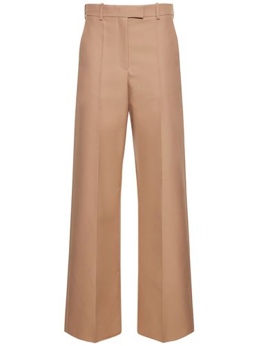 Pantalon Ample En Tissu Technique Taille Mi-haute - VALENTINO - Modalova