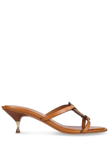 Mules En Cuir Geo 55 Mm - TORY BURCH - Modalova