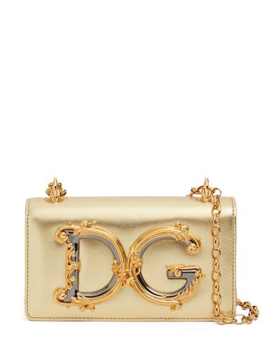 Sac Porté Épaule Mini En Cuir Dg Girl - DOLCE & GABBANA - Modalova