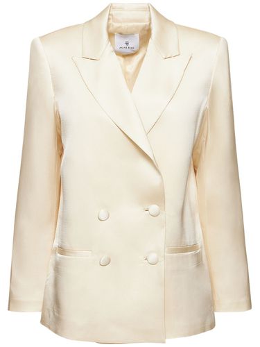 Blazer En Satin De Soie Donne - ANINE BING - Modalova