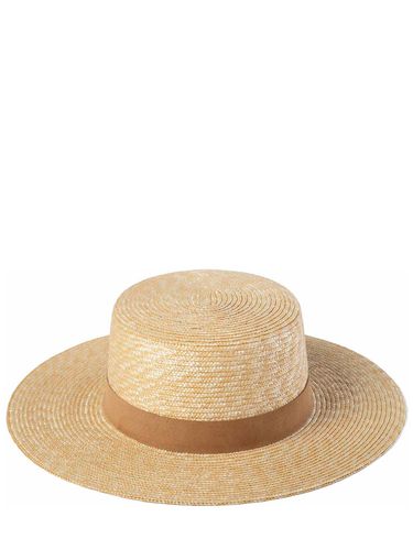 Chapeau Canotier En Paille Et Daim The Spencer - LACK OF COLOR - Modalova