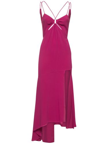 Robe Midi En Georgette De Soie Stretch Layla - THE ANDAMANE - Modalova