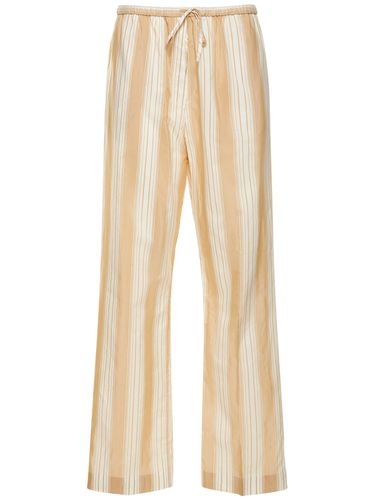 Pantalon En Coton Et Soie - TOTEME - Modalova