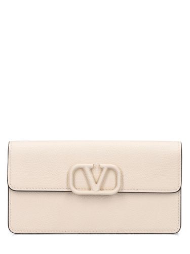 Portefeuille En Cuir Avec Chaîne Vlogo - VALENTINO GARAVANI - Modalova