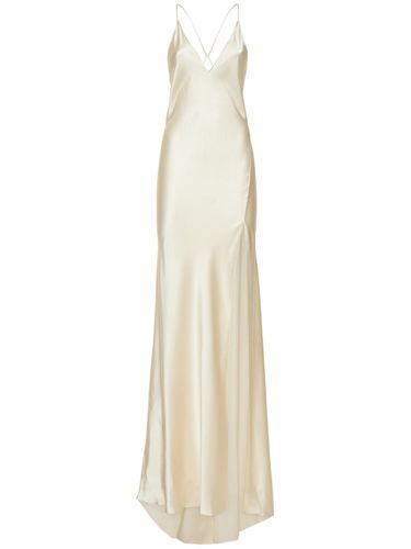 Robe Longue En Satin De Soie Katie - NILI LOTAN - Modalova