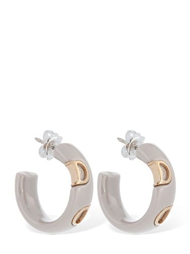 Boucles D'oreilles En Céramique Et Or 18 K D. Icon - DAMIANI - Modalova