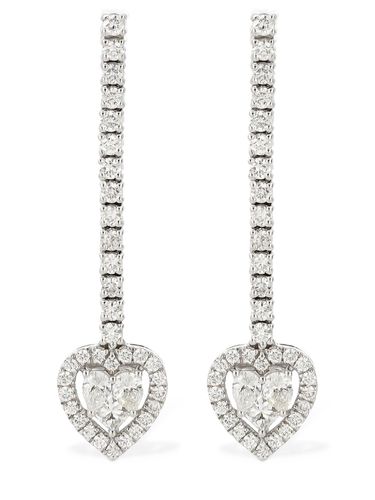 Boucles D'oreilles En Diamants Et Or 18 K Magia - SALVINI - Modalova