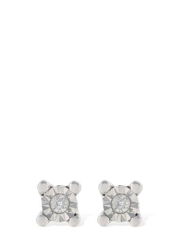 Boucles D'oreilles En Diamants Et Or 18 K Rugiada - BLISS - Modalova